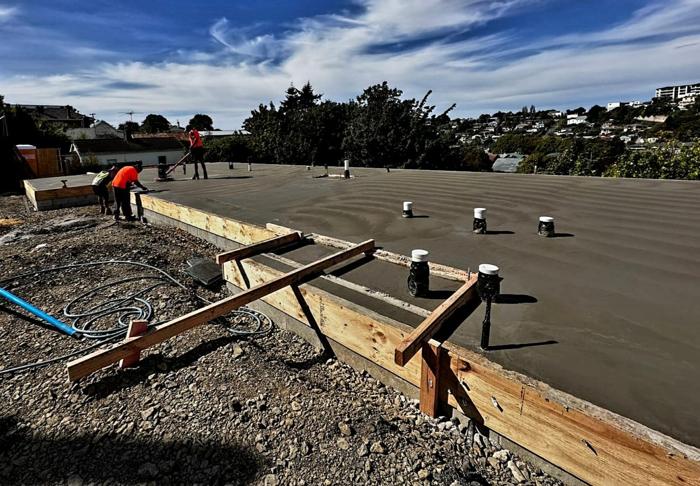 House Slab Pour, Green Island